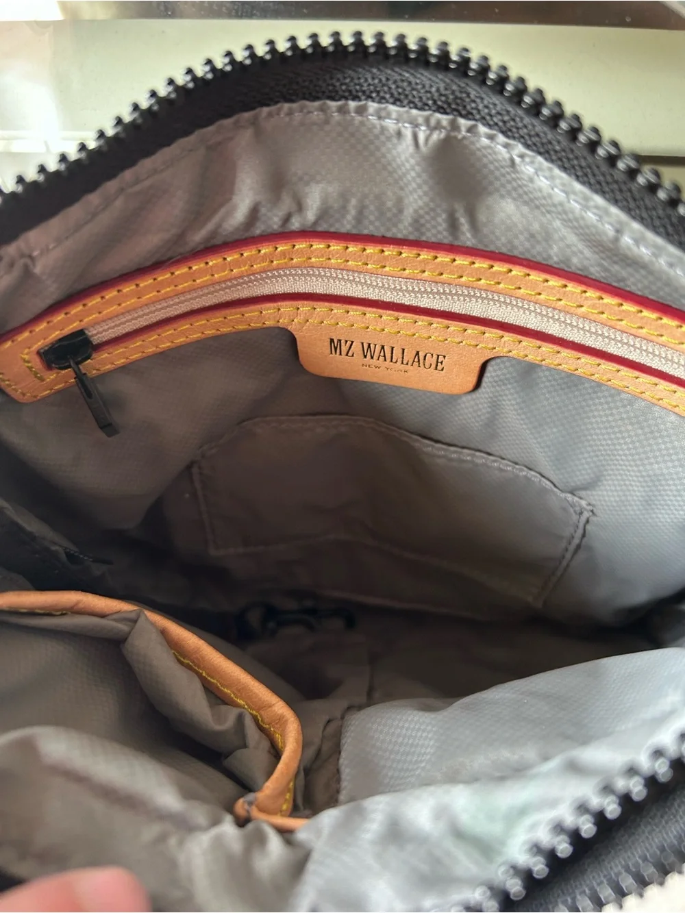 MZWallace Blk Quilted Small Metro Crossbody w/Interior/Exterior Pockets &Strap.